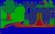 King's Quest for IBM PC/Compatibles - Outside the castle.
