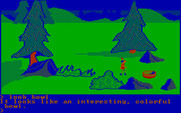 King's Quest for IBM PC/Compatibles - Hmm, someone left a bowl lying on the ground.