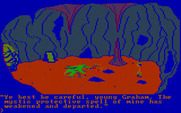 King's Quest for IBM PC/Compatibles - A dragon! Be careful here...