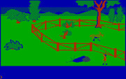 King's Quest for IBM PC/Compatibles - A goat wanders about in the pen...