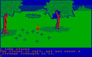 King's Quest for IBM PC/Compatibles - Picking up some clover.