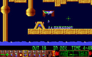 Lemmings for Amiga - Blockers make this level easier than it looks...