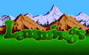 Lemmings for Amiga - Title screen.