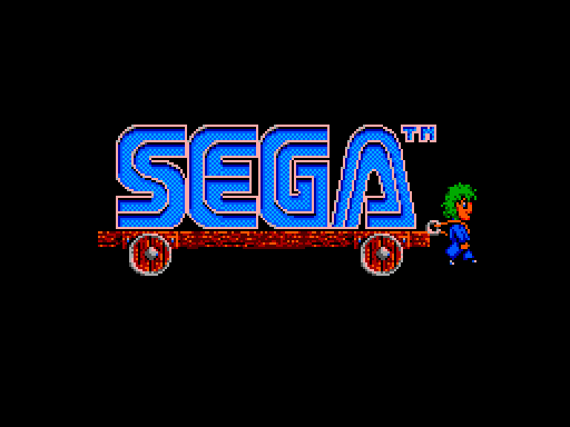 Lemmings Sega Master System Screenshot: SEGA logo screen.