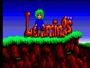 Lemmings for Sega Master System - Title screen.