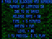 Lemmings for Sega Master System - Here's the next task...