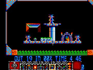 Lemmings for Sega Master System - Lemmings appear fast here, act quick to keep them safe!