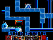 Lemmings for Sega Master System - Lemmings are everywhere! They're tough to see sometimes when in large groups.
