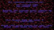 Lemmings for IBM PC/Compatibles - All lemmings rescued!