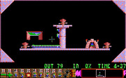 Lemmings for IBM PC/Compatibles - How will you get lemmings out of this danger?