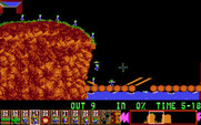 Lemmings for IBM PC/Compatibles - You need to think of a strategy to get lemmings safely past dangers.