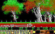 Lemmings for IBM PC/Compatibles - Bashing through trees.