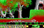 Lemmings for IBM PC/Compatibles - There's the exit; but how to get there?