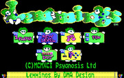 Lemmings for IBM PC/Compatibles - Title screen.
