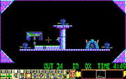 Lemmings for IBM PC/Compatibles - Lemmings appear rapidly sometimes...