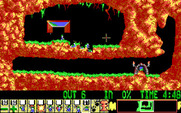 Lemmings for IBM PC/Compatibles - Digging on the first level.