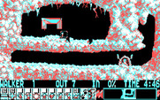 Lemmings for IBM PC/Compatibles - Digging on the first level.