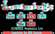 Lemmings for IBM PC/Compatibles - Title screen.