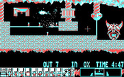 Lemmings for IBM PC/Compatibles - Sometimes you have to blow up lemmings in order to proceed.