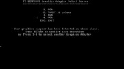 Lemmings for IBM PC/Compatibles - Video mode selection.