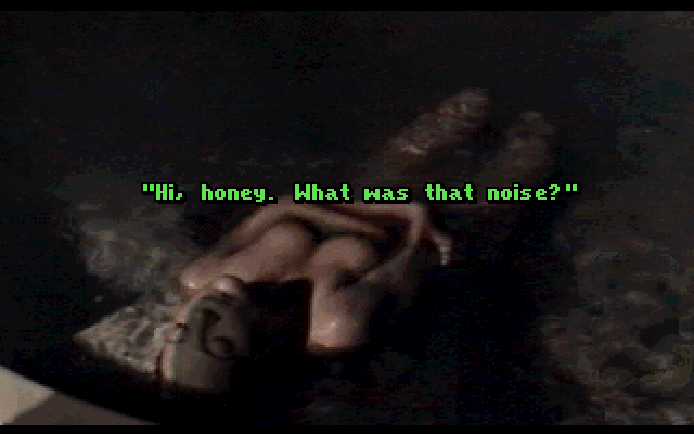 Les Manley in: Lost in L.A. IBM PC/Compatibles Screenshot: What's that noise?