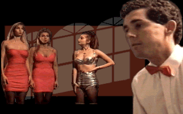 Les Manley in: Lost in L.A. IBM PC/Compatibles Screenshot: Some suspect characters...