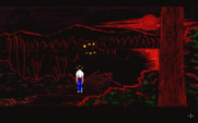Les Manley in: Lost in L.A. for IBM PC/Compatibles - Les enters a movie set...
