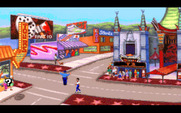 Les Manley in: Lost in L.A. for IBM PC/Compatibles - Exploring Hollywood Blvd...