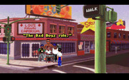 Les Manley in: Lost in L.A. for IBM PC/Compatibles - The Boyz won't let me into the shop...