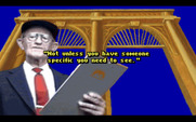Les Manley in: Lost in L.A. for IBM PC/Compatibles - Trying to sneak past the security guard...