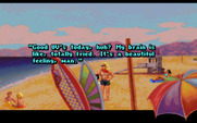 Les Manley in: Lost in L.A. for IBM PC/Compatibles - On the beach...
