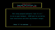 Les Manley in: Lost in L.A. for IBM PC/Compatibles - Setup introduction.