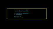 Les Manley in: Lost in L.A. for IBM PC/Compatibles - Select user interface.