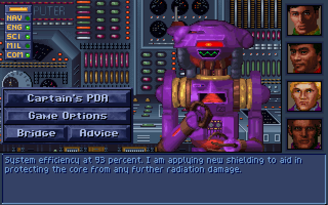 Alien Legacy IBM PC/Compatibles Screenshot: System repairs in progress...