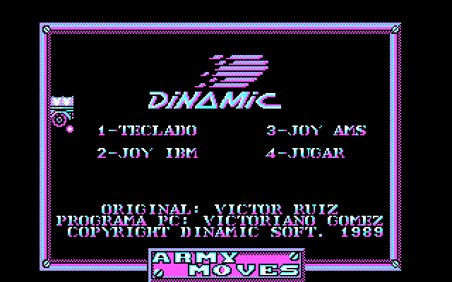 Army Moves IBM PC/Compatibles Screenshot: Title screen.