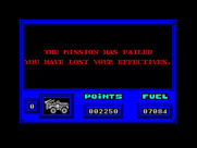 Army Moves for ZX Spectrum - Game over.
