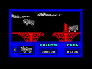 Army Moves for ZX Spectrum - Game start; leaping through the air!