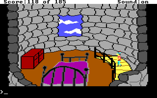 King's Quest II: Romancing the Throne IBM PC/Compatibles Screenshot: Anything up here?