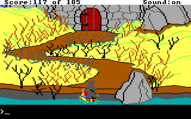King's Quest II: Romancing the Throne IBM PC/Compatibles Screenshot: Careful in this thorny path...