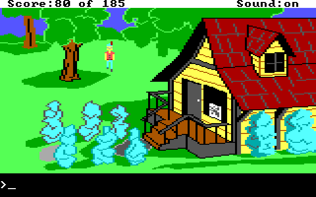 King's Quest II: Romancing the Throne IBM PC/Compatibles Screenshot: Looks like a nice place to shop...