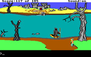 King's Quest II: Romancing the Throne for IBM PC/Compatibles - Do you really want to cross this river?