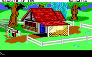 King's Quest II: Romancing the Throne for IBM PC/Compatibles - Outside a house.