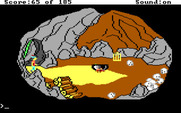 King's Quest II: Romancing the Throne for IBM PC/Compatibles - Exploring a cave...good thing no one is here!