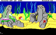 King's Quest II: Romancing the Throne for IBM PC/Compatibles - Visiting with King Neptune.