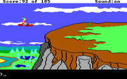King's Quest II: Romancing the Throne for IBM PC/Compatibles - Looks like I can land the magic carpet here...