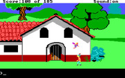 King's Quest II: Romancing the Throne for IBM PC/Compatibles - Fairies hang out by the monestary.