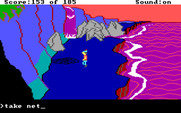 King's Quest II: Romancing the Throne for IBM PC/Compatibles - A fishing net on the ground...