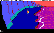 King's Quest II: Romancing the Throne for IBM PC/Compatibles - Entered an oddly colored land.
