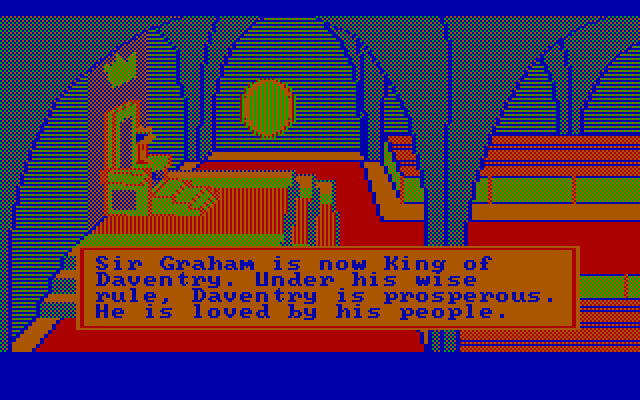 King's Quest II: Romancing the Throne IBM PC/Compatibles Screenshot: The story introduction.