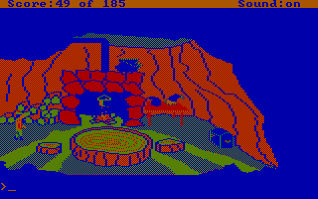King's Quest II: Romancing the Throne IBM PC/Compatibles Screenshot: Inside the treehouse...looks cozy!